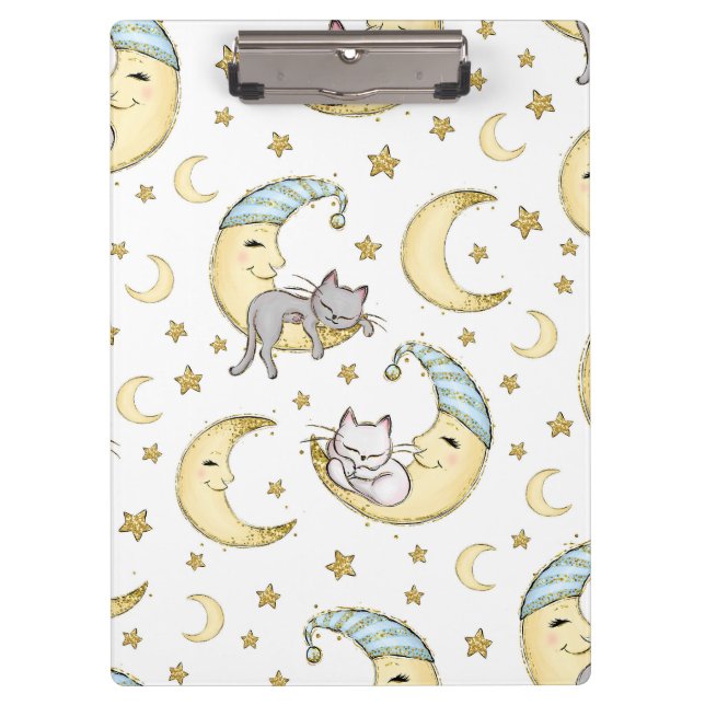 Pranchetas Gatinhos Sonhando na Lua (Frente)