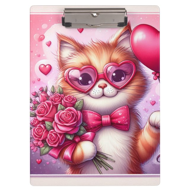 Pranchetas Gato/gatinho Dia de os namorados (Frente)