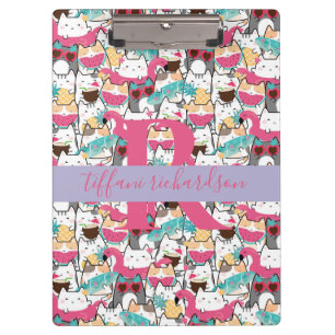 Pranchetas Gatos Gatinhos Gatinhos Gafanhotos de Verão Kawaii
