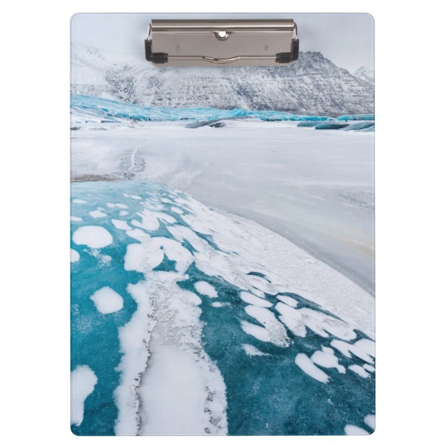 Pranchetas Gelo de glaciar congelado, Islândia (Frente)