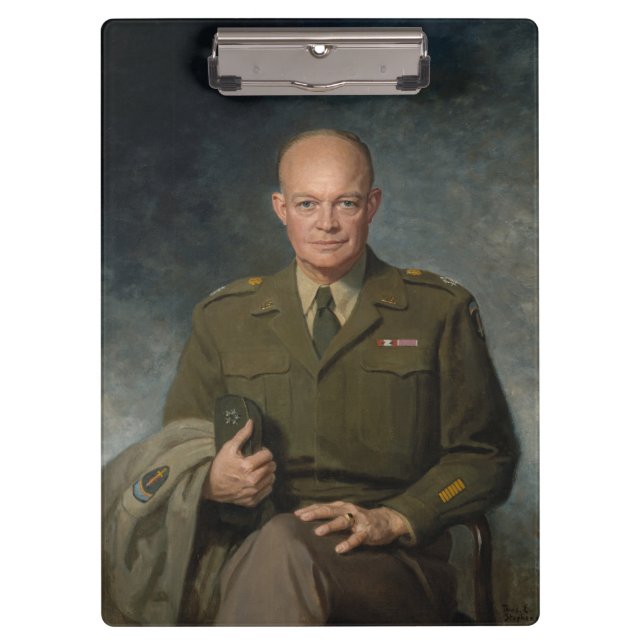 Pranchetas General Dwight Eisenhower 5 Star - Retrato Pintado (Frente)