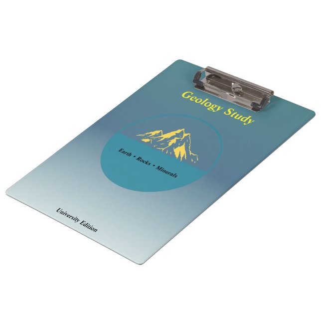 Pranchetas Geology Study Clipboard – Personalized (Inclinado)