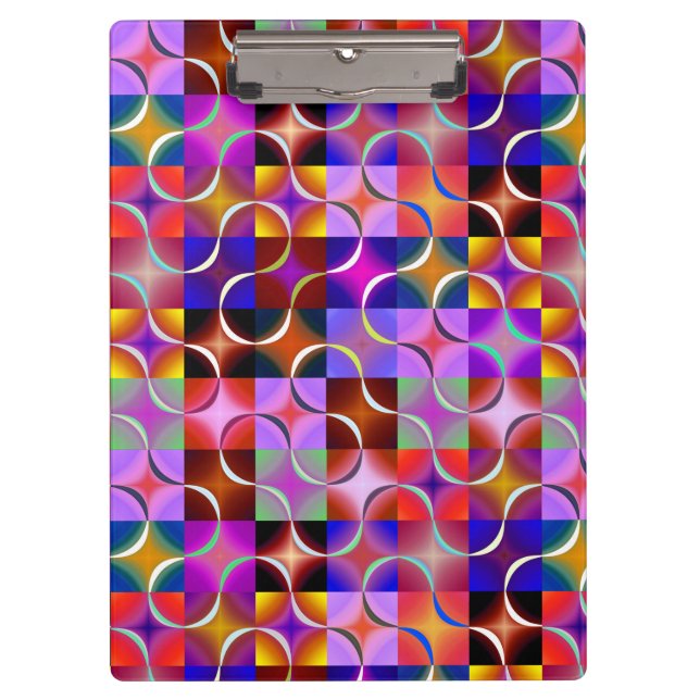 Pranchetas Geometric Multicolored Squares (Frente)