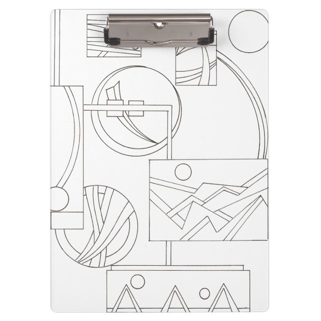 Pranchetas Geométrico do Sonho Três-Moderno Bauhaus (Frente)