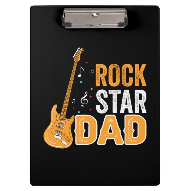 Pranchetas Gifts Dad | Rock Star Dad (Frente)