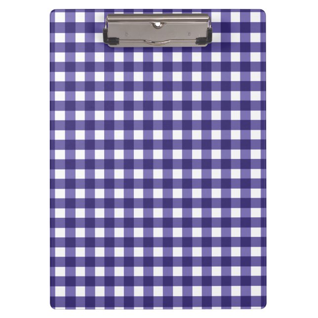 Pranchetas Gingham azul marinho (Frente)