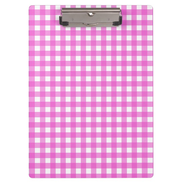 Pranchetas Gingham rosa (Frente)