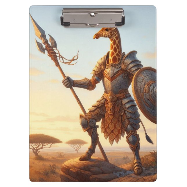 Pranchetas Giraffe guerreiro (Frente)