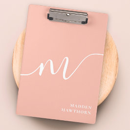 Pranchetas Girassol Monograma - Caligrafia Cor-de-rosa