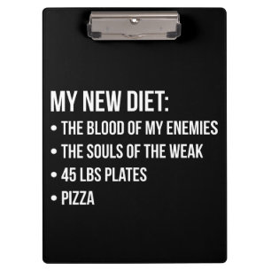 Pranchetas Giro Humor - Dieta - Sangue, Almas, Pizza - Engraç