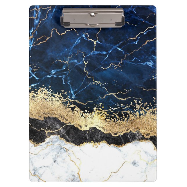 Pranchetas Glama Branco Azul Preto (Frente)