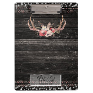 Pranchetas Glamour Rústico Boho Chifres Caveira Personalizado