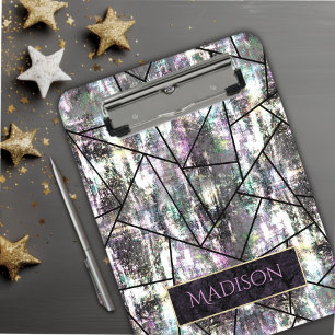 Pranchetas Glitter feminino iridescente elegante