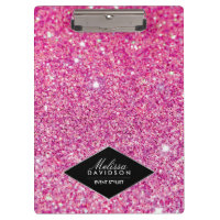 Glitter rosa e beleza glamour personalizadas