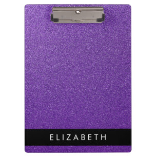 Pranchetas Glitter Roxo, Fundo Da Glitter, Seu Nome
