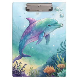 Pranchetas golfinho pintado à aquarela