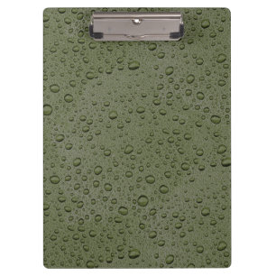Pranchetas Gotas de água da verde azeitona