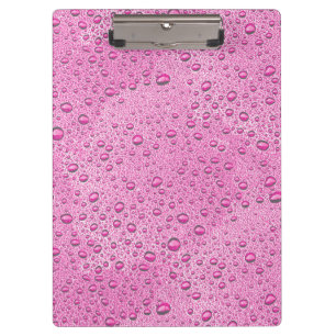 Pranchetas Gotas de água rosa quente