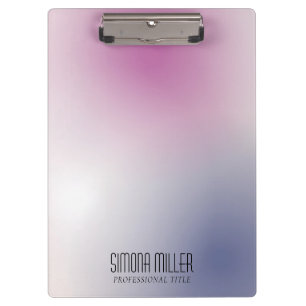 Pranchetas Gradiente Estético Minimalista Rosa Roxo Branco