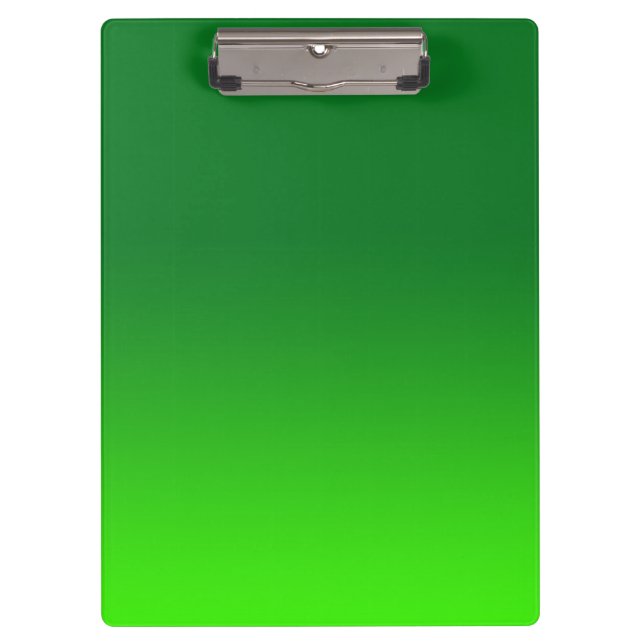 Pranchetas Gradiente Verde Ombre Vibrante Moderno Simples (Frente)