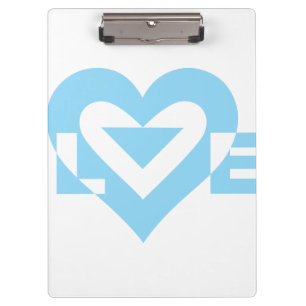 Pranchetas Gráfico de Amor legal, Azul