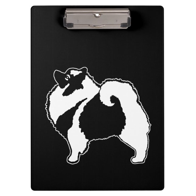 Pranchetas Gráficos Keeshond - Arte de Cachorro Original (Frente)