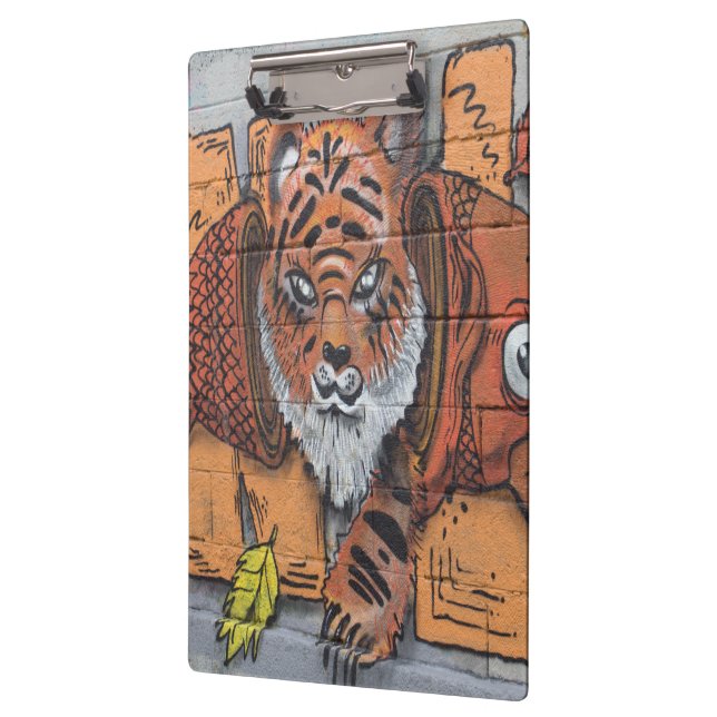 Pranchetas Grafite de Peixe-Tigre Laranja Estranho (Esquerda)
