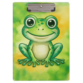 Pranchetas Green cute frog