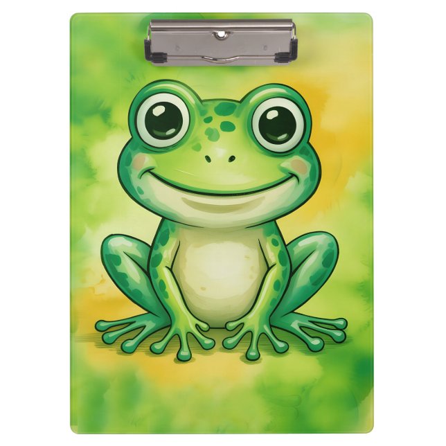 Pranchetas Green cute frog (Frente)
