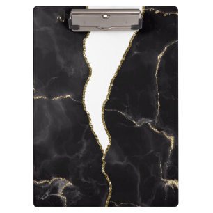 Pranchetas Grelha de Agato de Marble Dourado Preto