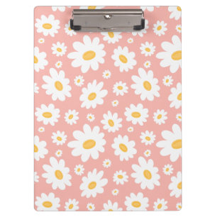 Pranchetas Groovy Blush Boho Daisy Floral Garden Padrão