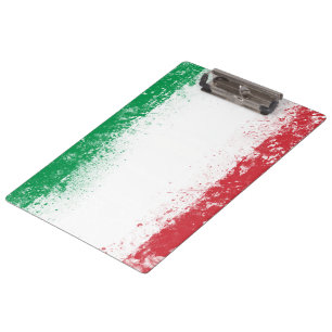 Pranchetas Grunge Splatter Painted Flag da Itália