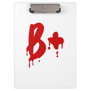 Pranchetas Grupo Sanguíneo B+ Positivo #Hospital Horror