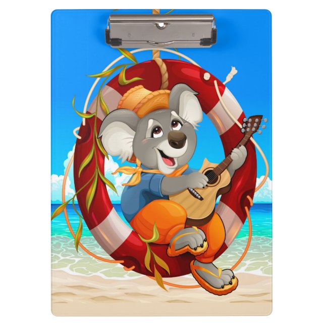 Pranchetas Guitarra Tropical Playing Koala (Frente)