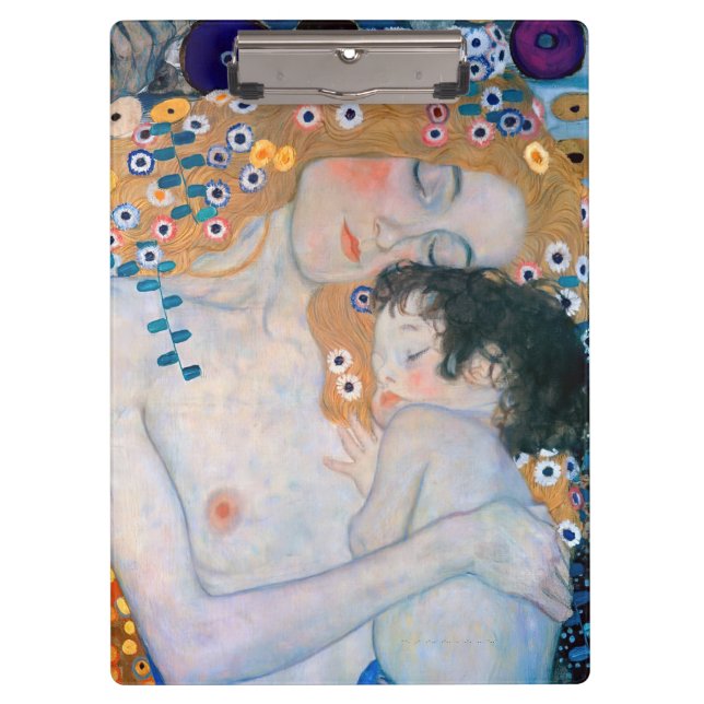 Pranchetas Gustav Klimt - Mãe e Filho (Frente)