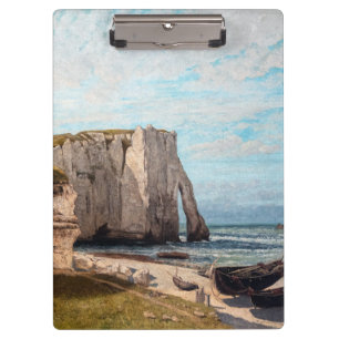 Pranchetas Gustave Courbet - Clipes em Etretat após tempesta