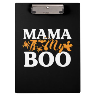 Pranchetas Halloween Mama É Meu Boo Aniversário