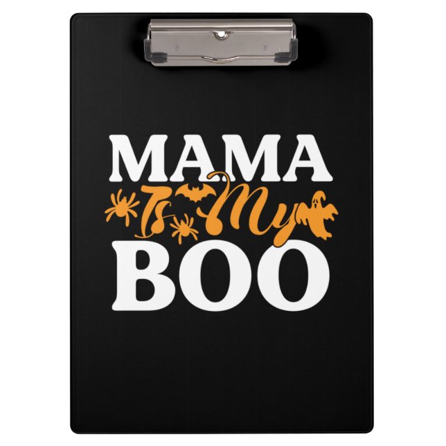 Pranchetas Halloween Mama É Meu Boo Aniversário (Frente)