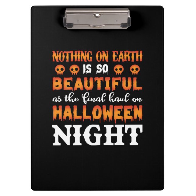 Pranchetas Halloween Nada Na Terra (Frente)