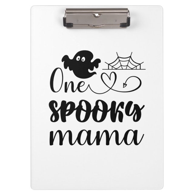 Pranchetas Halloween One Spooky Mama Birthday (Frente)