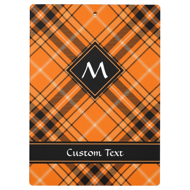 Pranchetas Halloween Orange Tartan (Verso)
