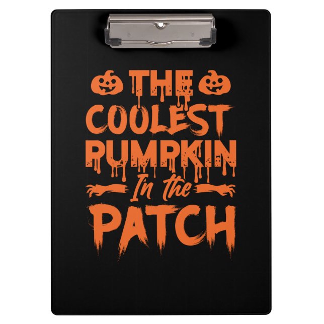 Pranchetas Halloween The Coolest Pumpkin In The Patch Xmas (Frente)