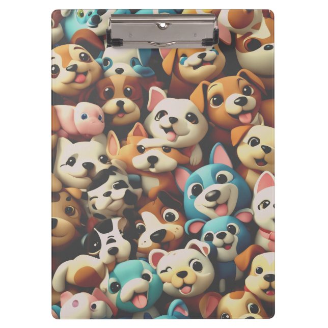 Pranchetas Happiness is a bunch of puppies (Frente)