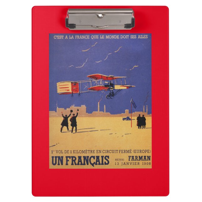 Pranchetas Henry Farman voa em Issy-les-Moulineaux (Frente)