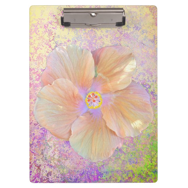Pranchetas Hibisco flor tropical rosa dourado roxo fofo (Frente)