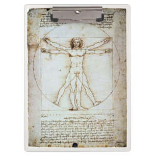 Pranchetas Homem Vitruviano, Leonardo da Vinci, cerca de 1490