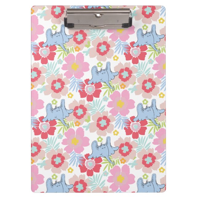 Pranchetas Horton Hears A Who | Padrão de Flor Pastel (Frente)