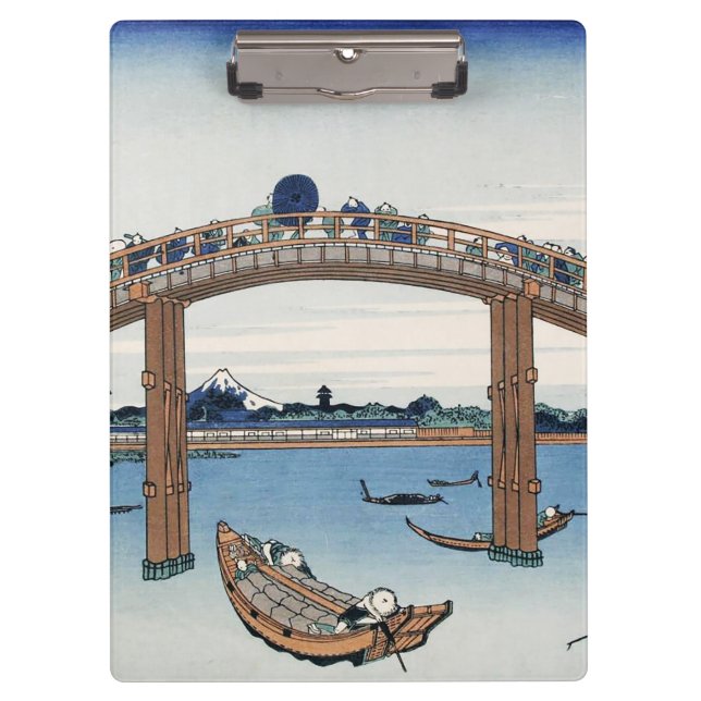 Pranchetas Housai Monte Fuji visto de baixo da ponte masculin (Frente)