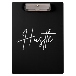 Pranchetas Hustle Script Clipboard – Modern Desk Accessory
