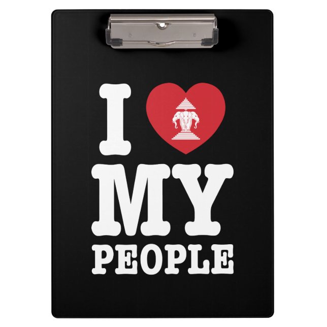 Pranchetas I Heart (Love) Erawan My Lao Pessoas (Frente)